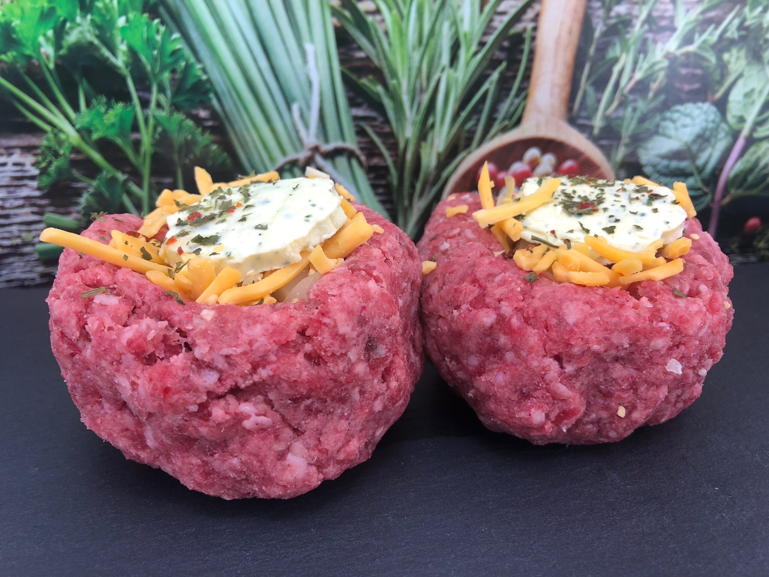 Steak, Cheese & Garlic Pockets Nicholsons Butchers T01282 617557