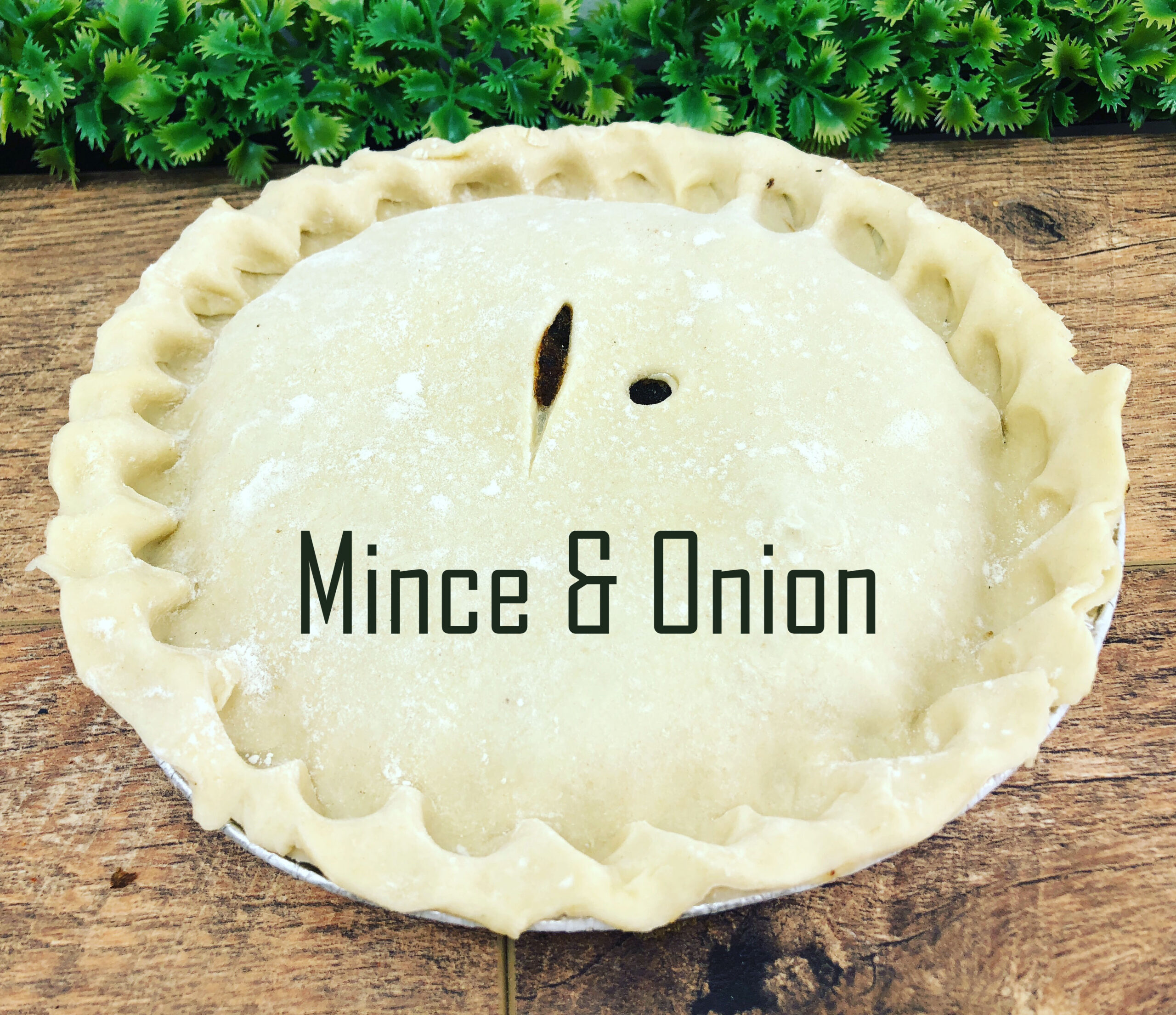 Mince & Onion Plate Pie Nicholsons Butchers T01282 617557